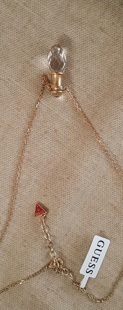 Guess gold diamond necklace